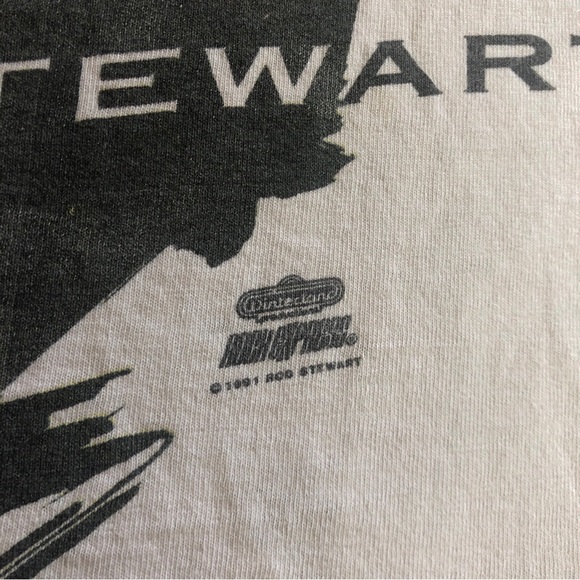 Vintage 91 Single Stitch Rod Stewart Vagabond Heart T Shirt Mens XL Made In USA - Picture 4 of 9